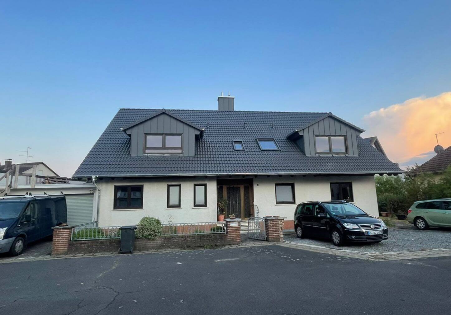 Fertigstellung der Dachaufstockung eines Wohnhauses in Karlstein am Main